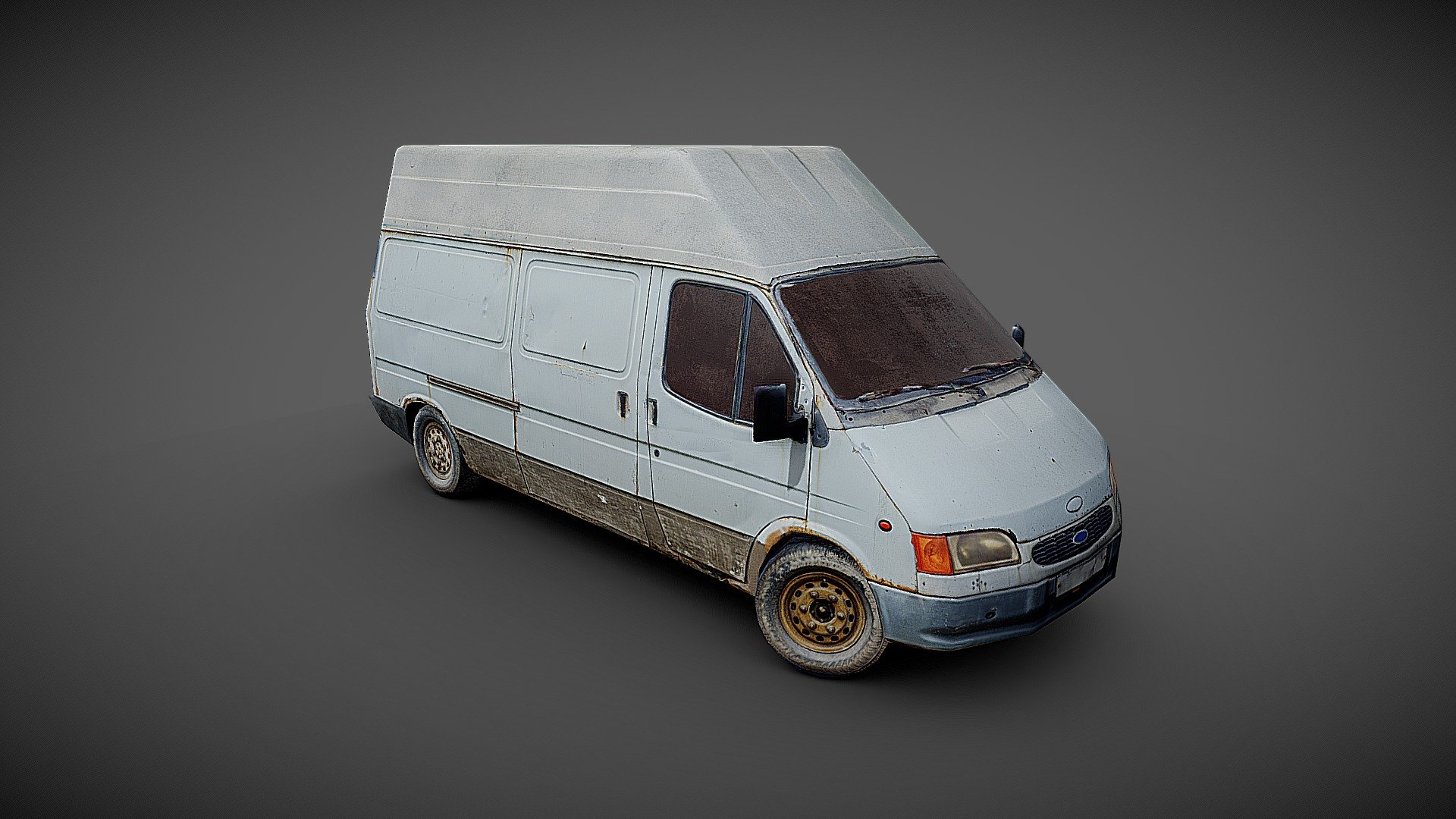 Old Ford Transit 3d model