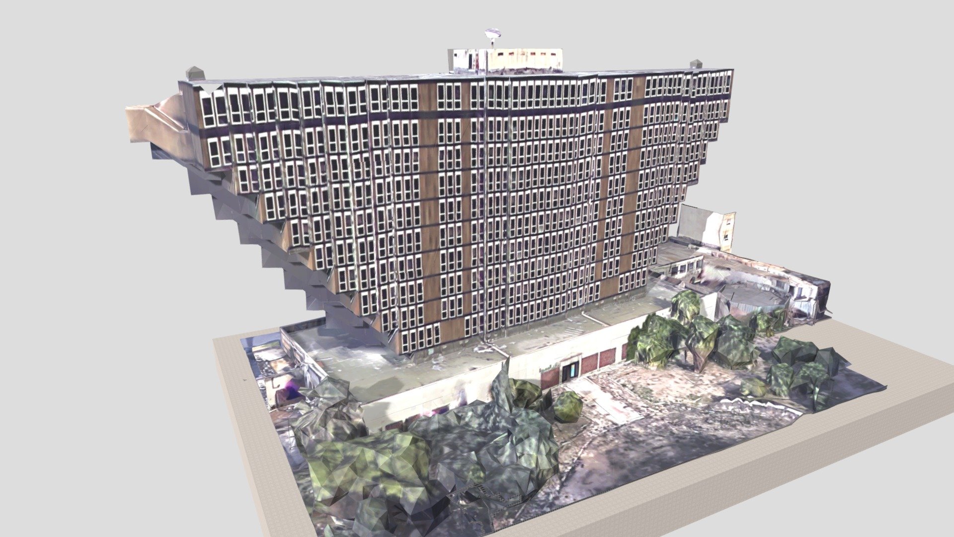 Ex Hôtel El Bouhaira TUNIS 3d model