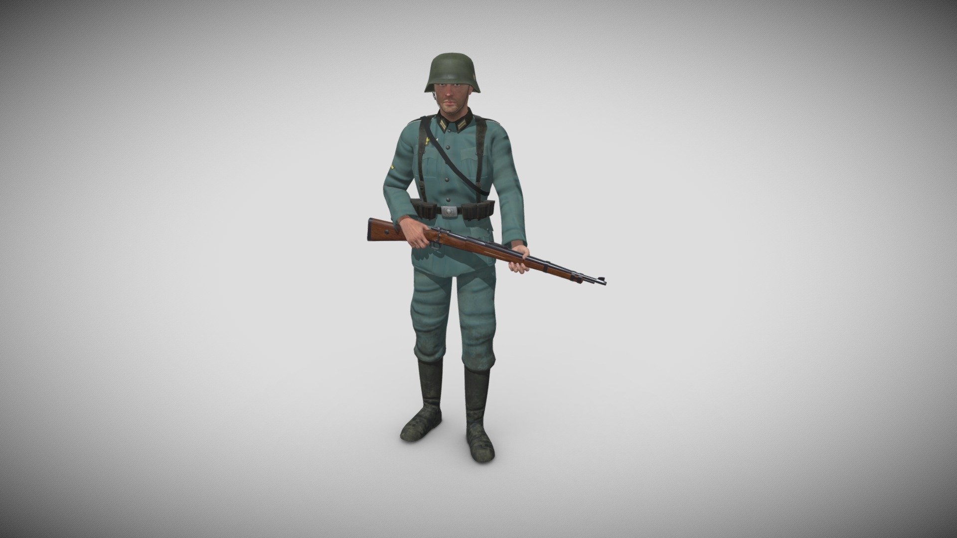 Soldier of the 3rd Marine-Stoßtrupp-Kompanie 3d model