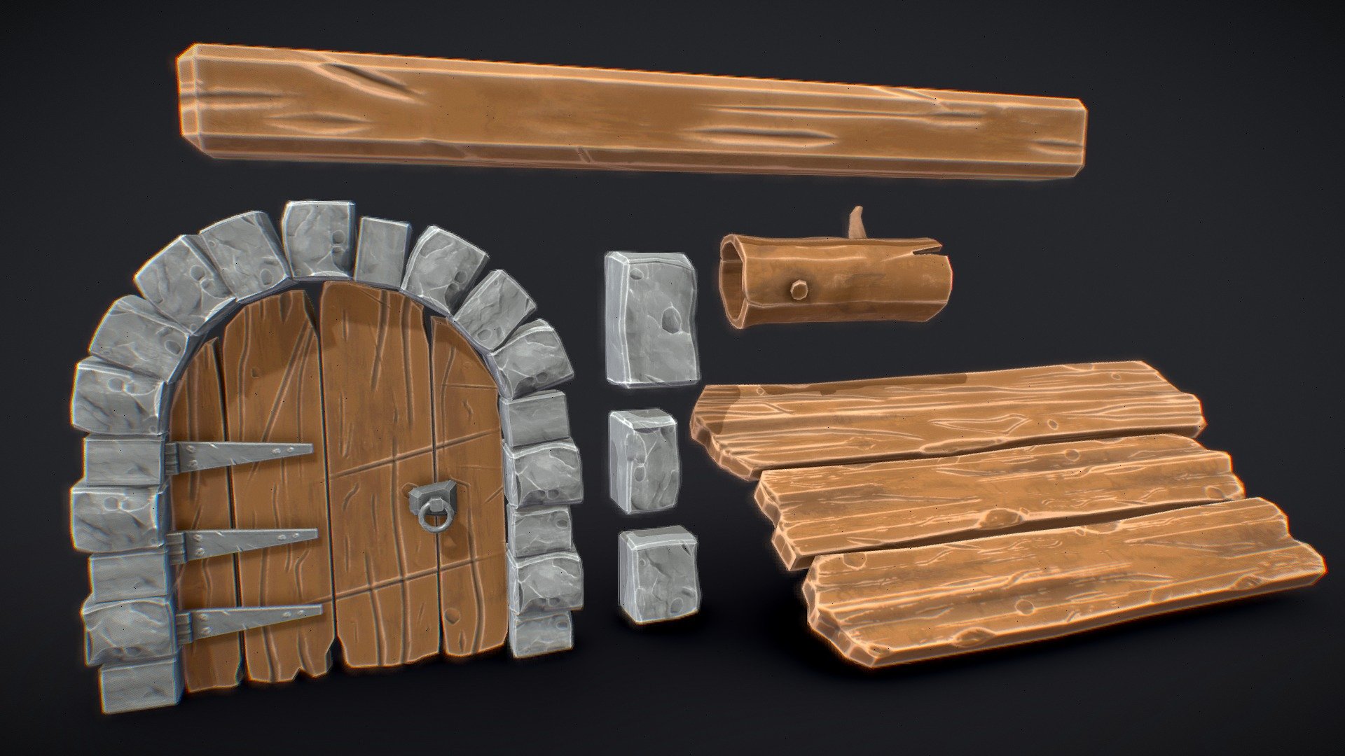 Stylized Game Assets Pack 3d model