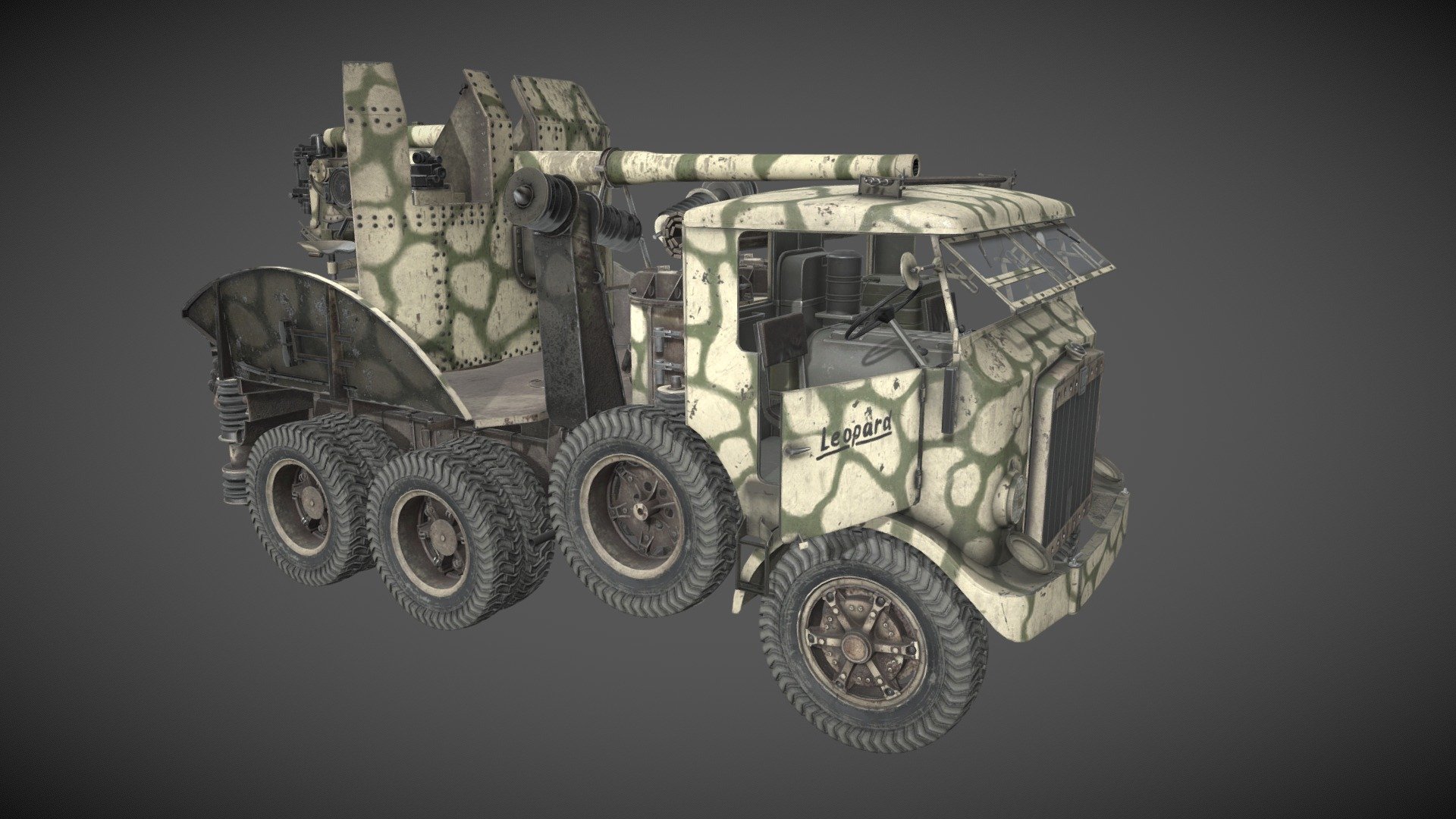 Breda 52 90/53 (camping) 3d model