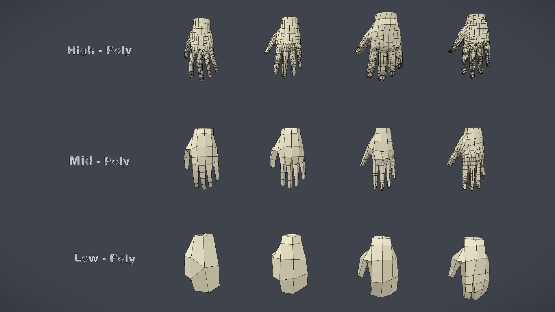 Hands Pack 3d model