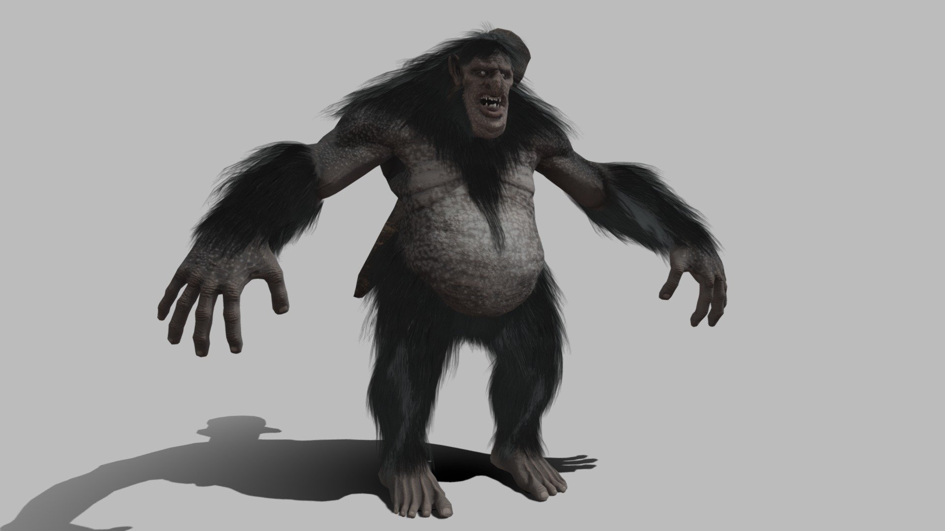 Scandinavian troll 3d model