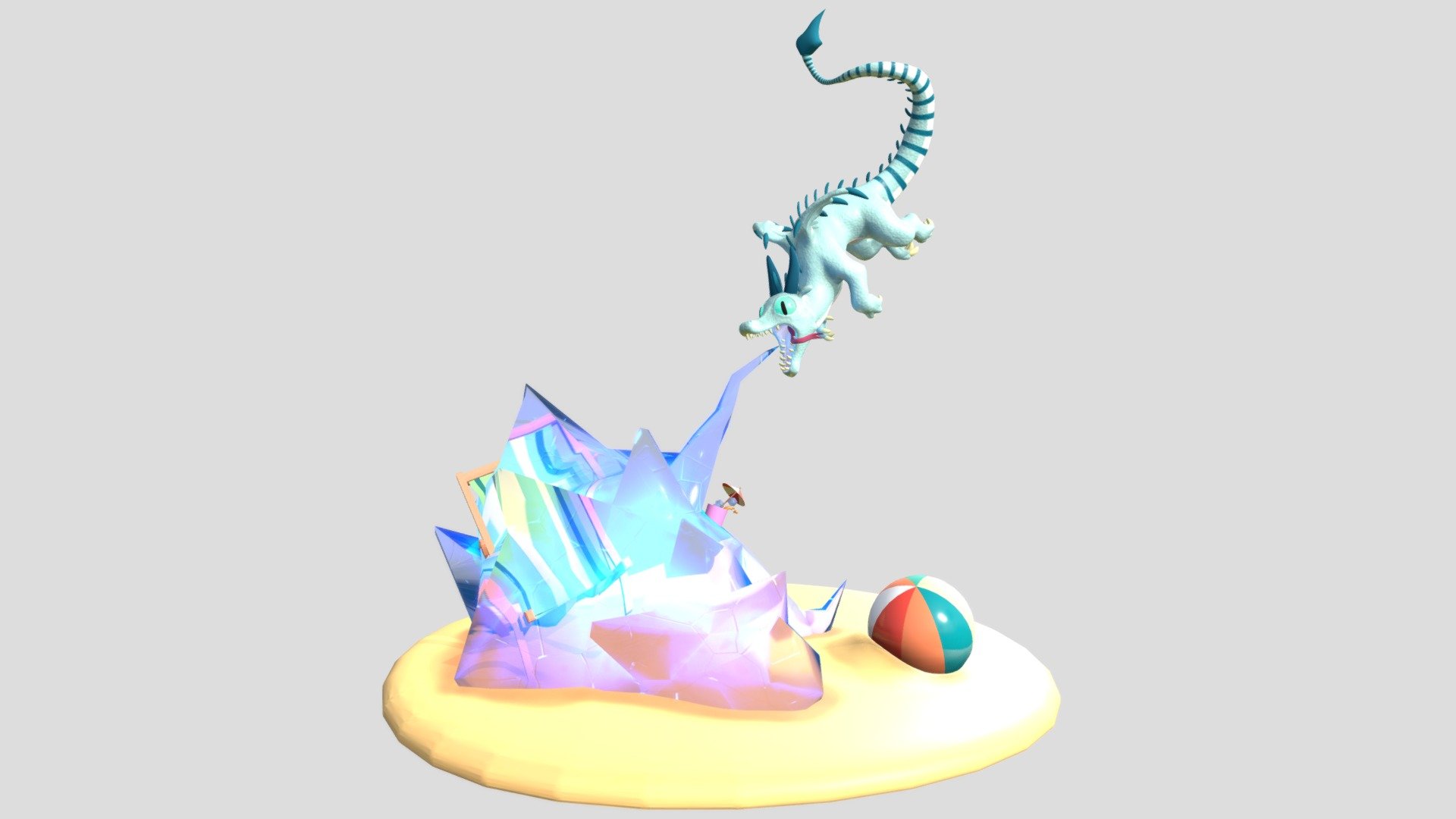 Ice Dragon 3d model