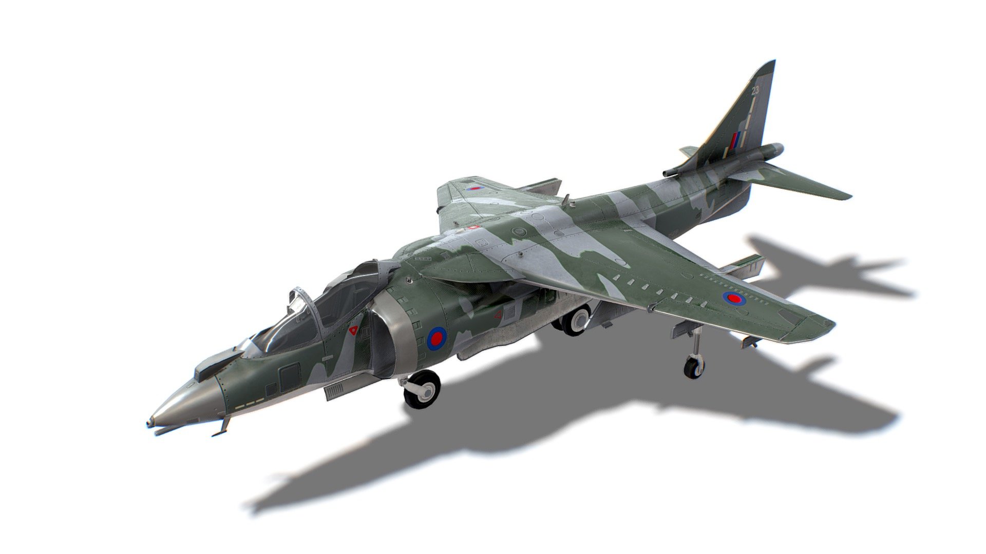 Harrier II Jet Fighter Aircraft 3d model