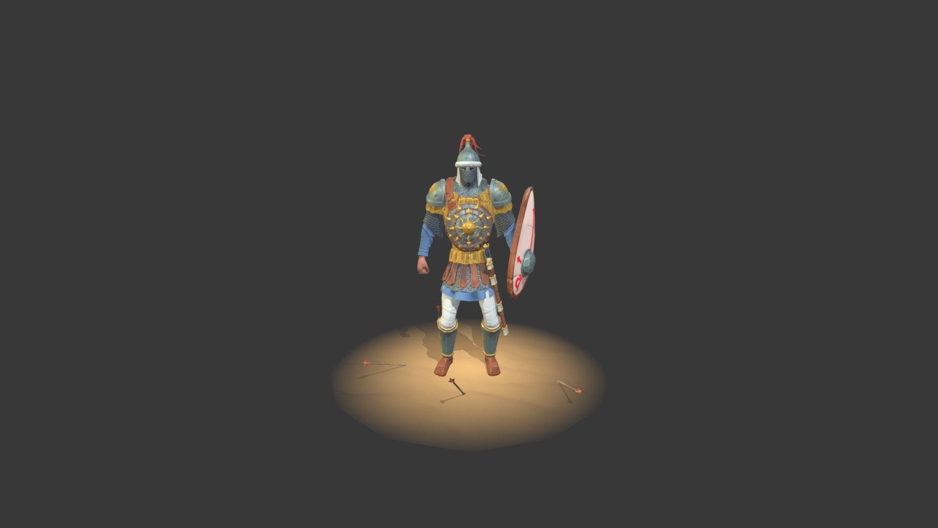 Nikephoros | Idle animation 3d model