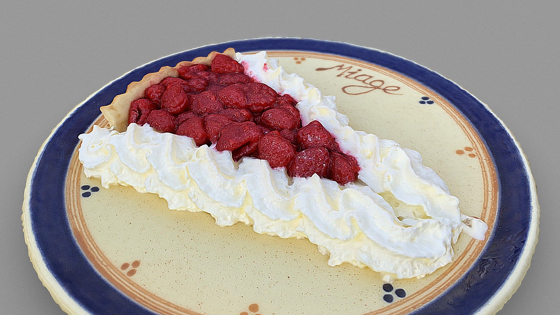 Raspberry pie from Refuge de Miage 3d model