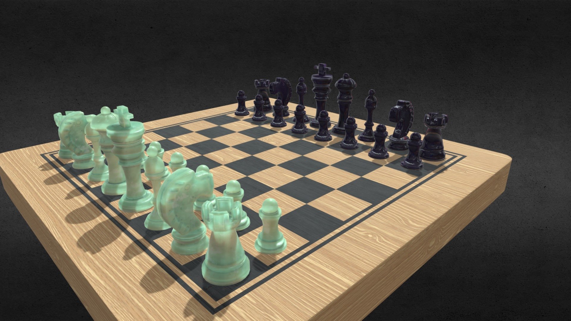 Jade Chess 3d model