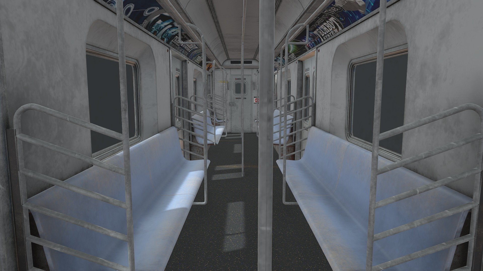 Subway Train 3d model