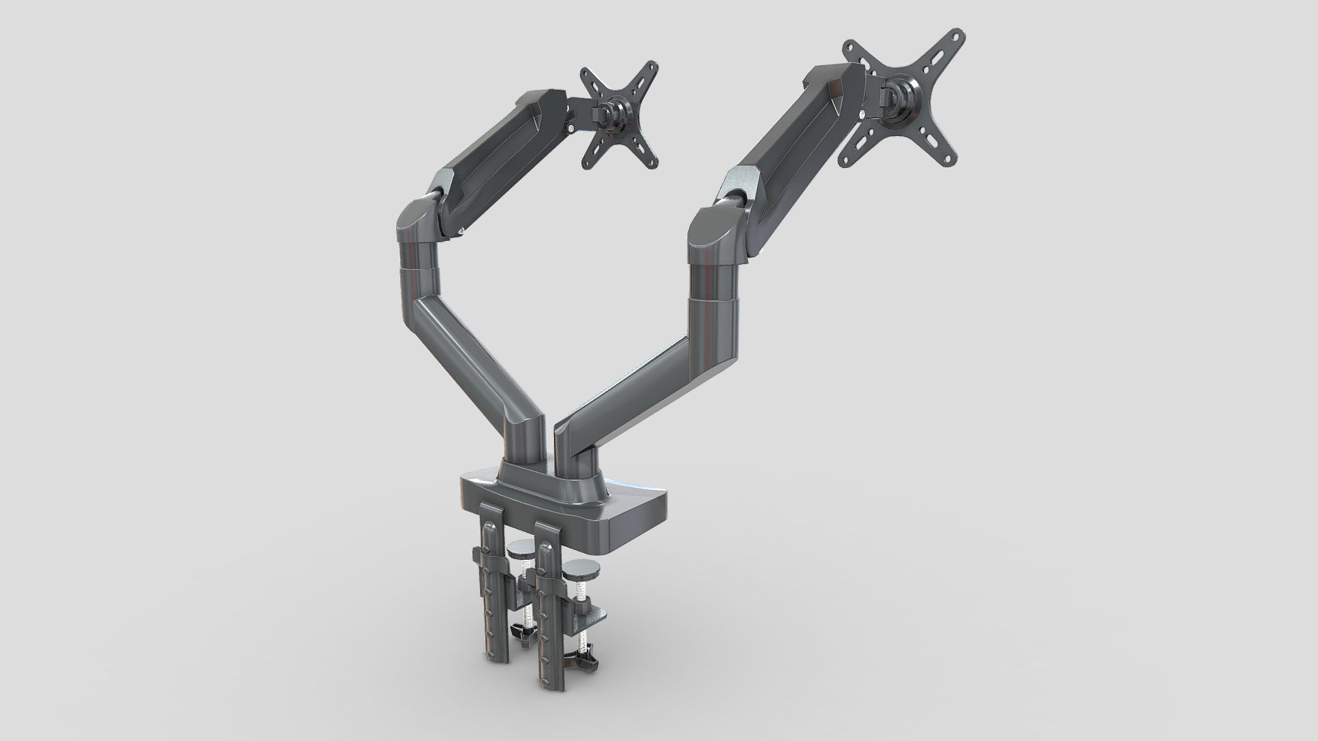 Dual Monitor Stand 3d model