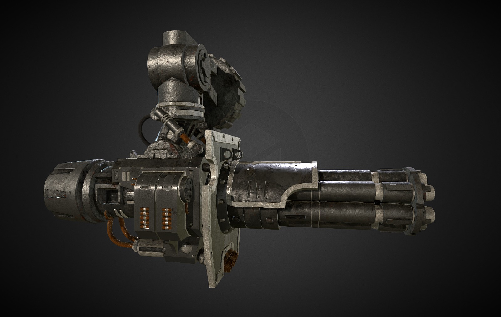 Gatling Canon unofficial fan work Warhammer 40k 3d model