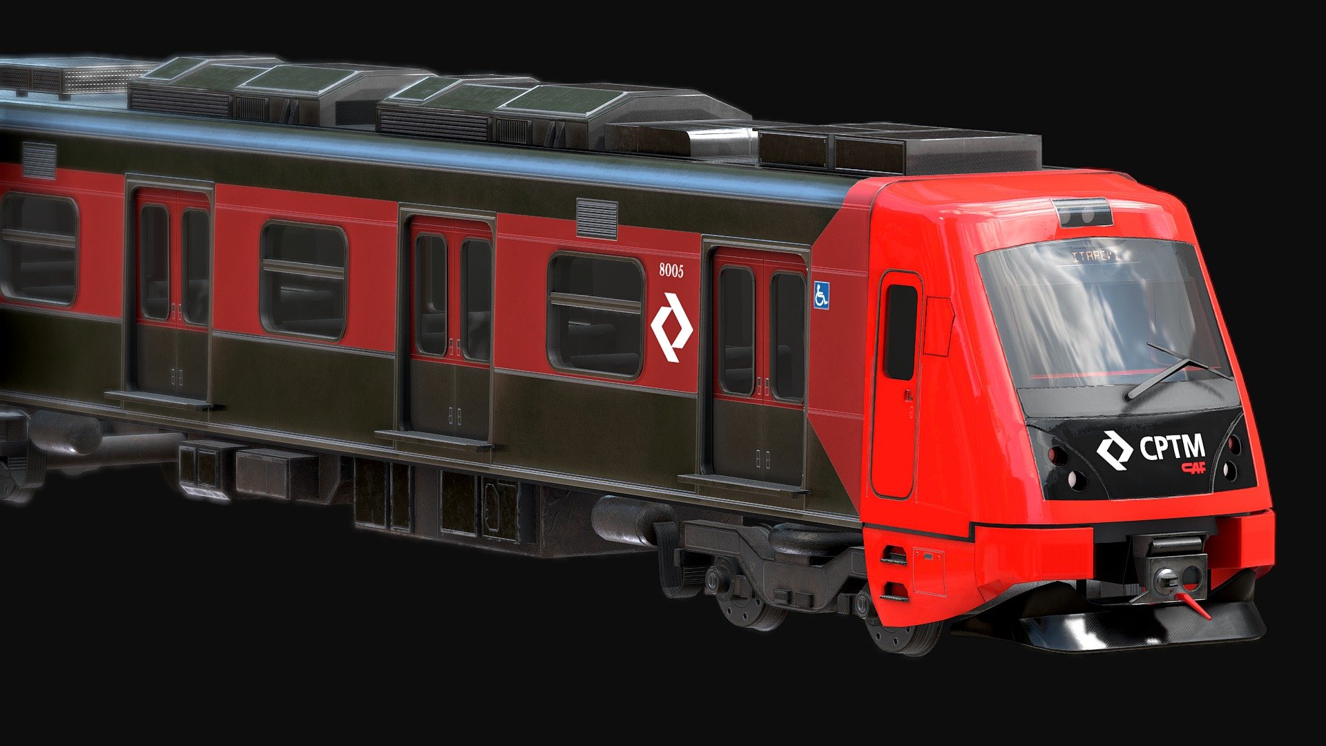 8000 Series Train 3d model