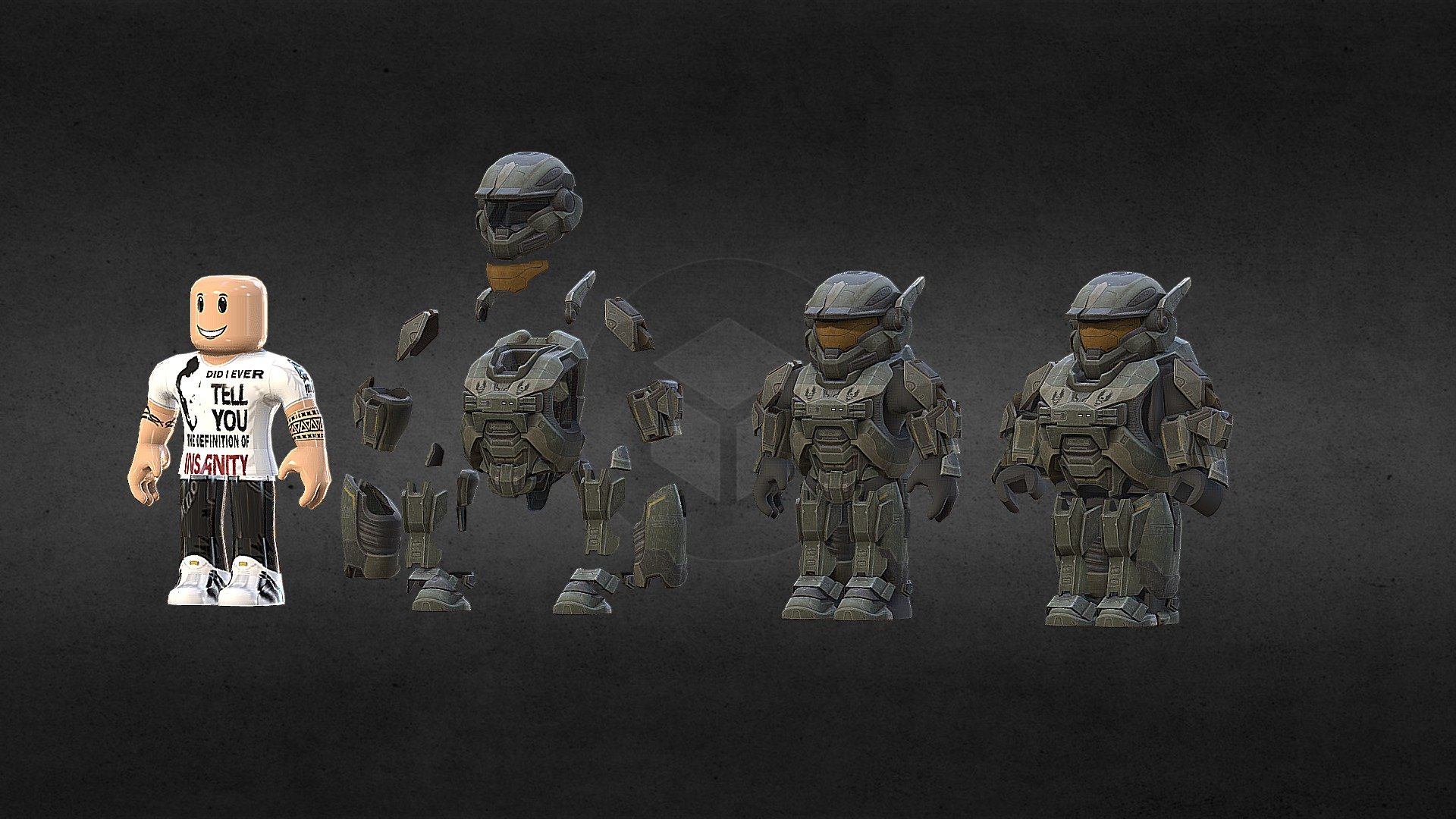 Roblox Halo set v2 3d model