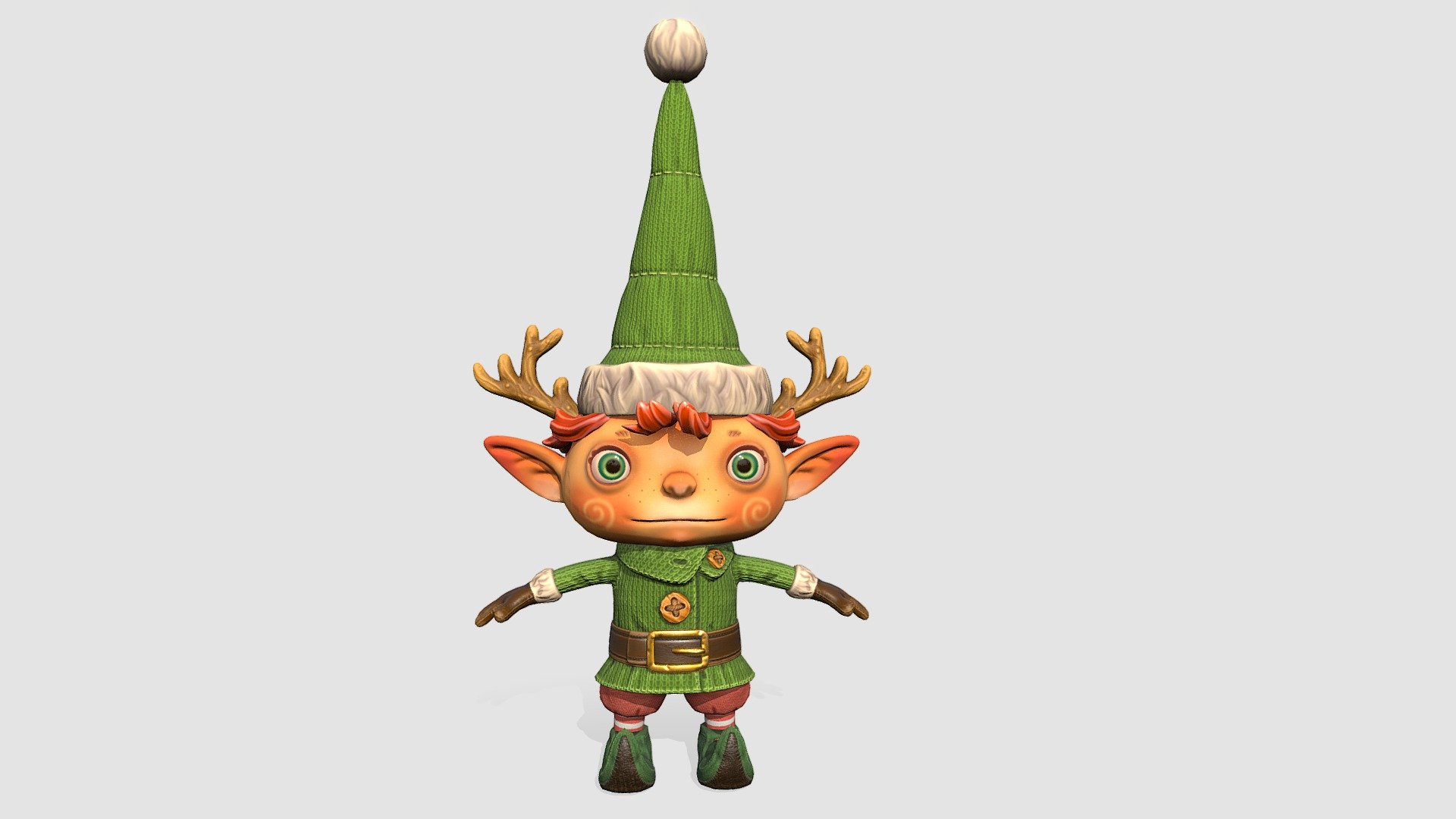 Сhristmas elf 3d model