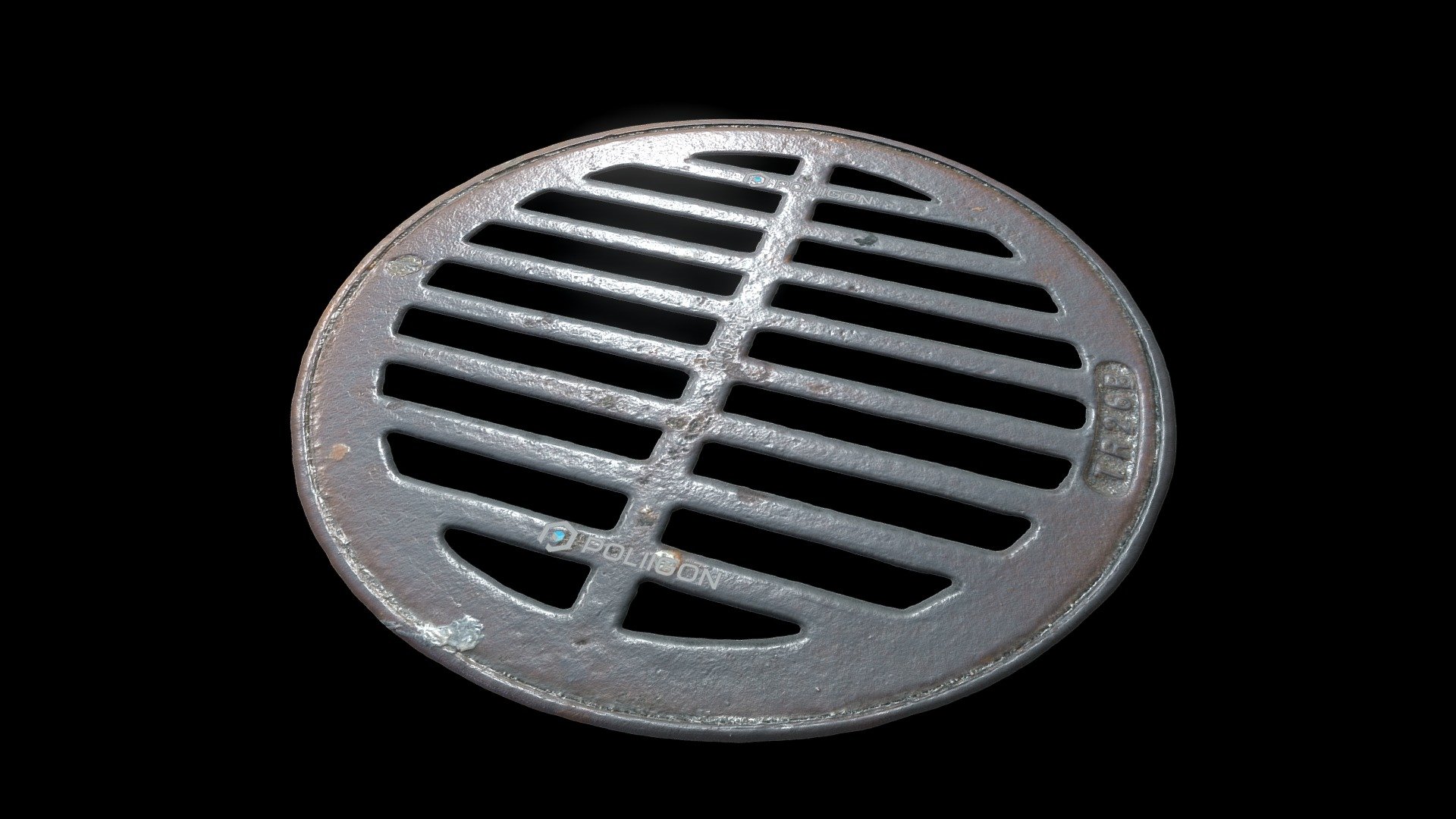 City Street Manhole Cover 005 3d model