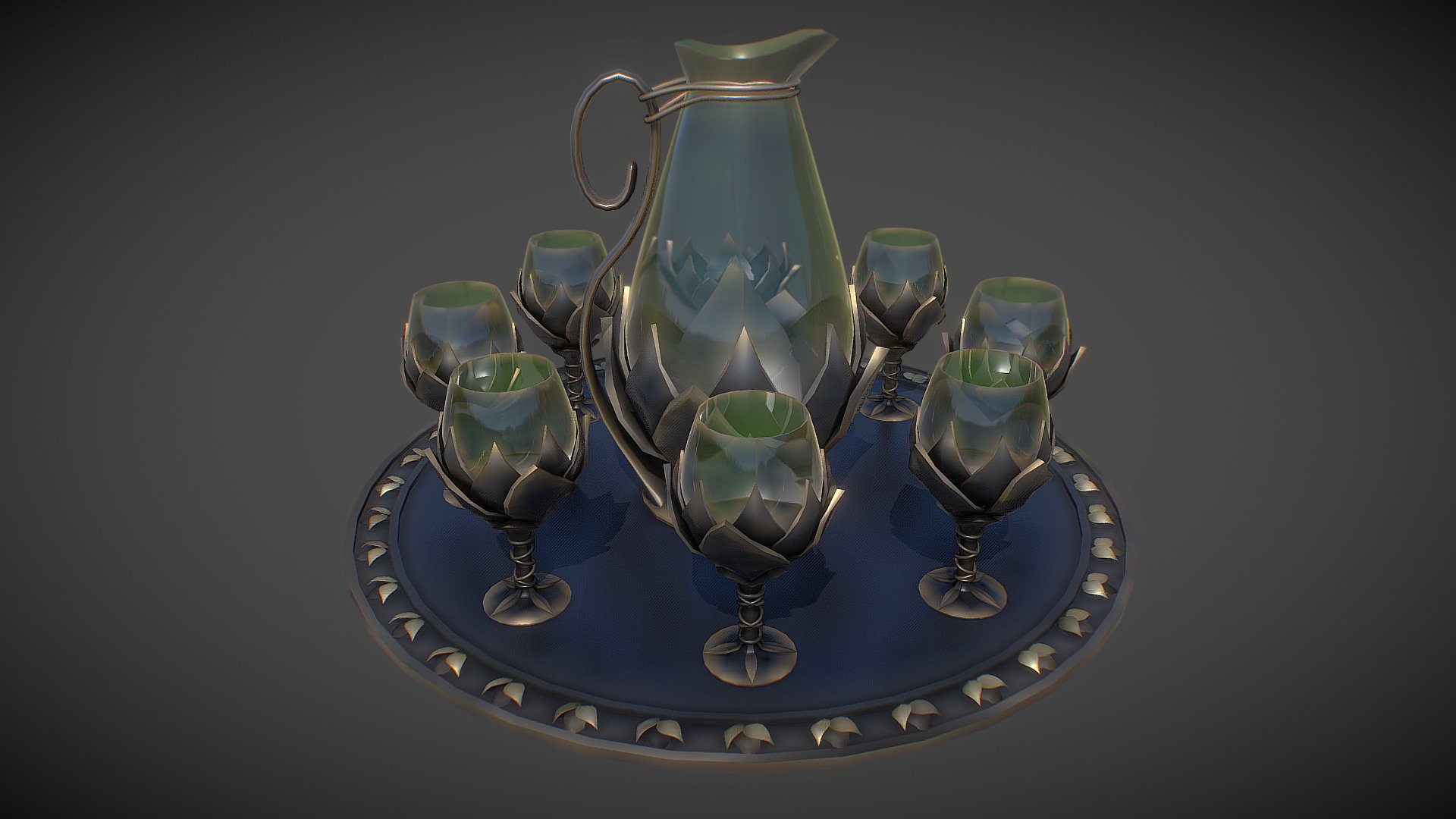 Table service 3d model