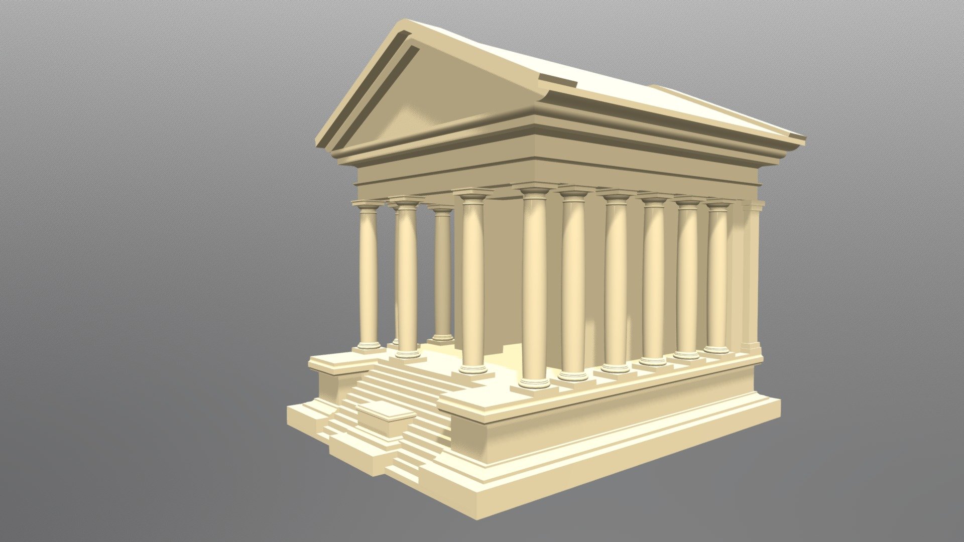 Podium Temple 3d model