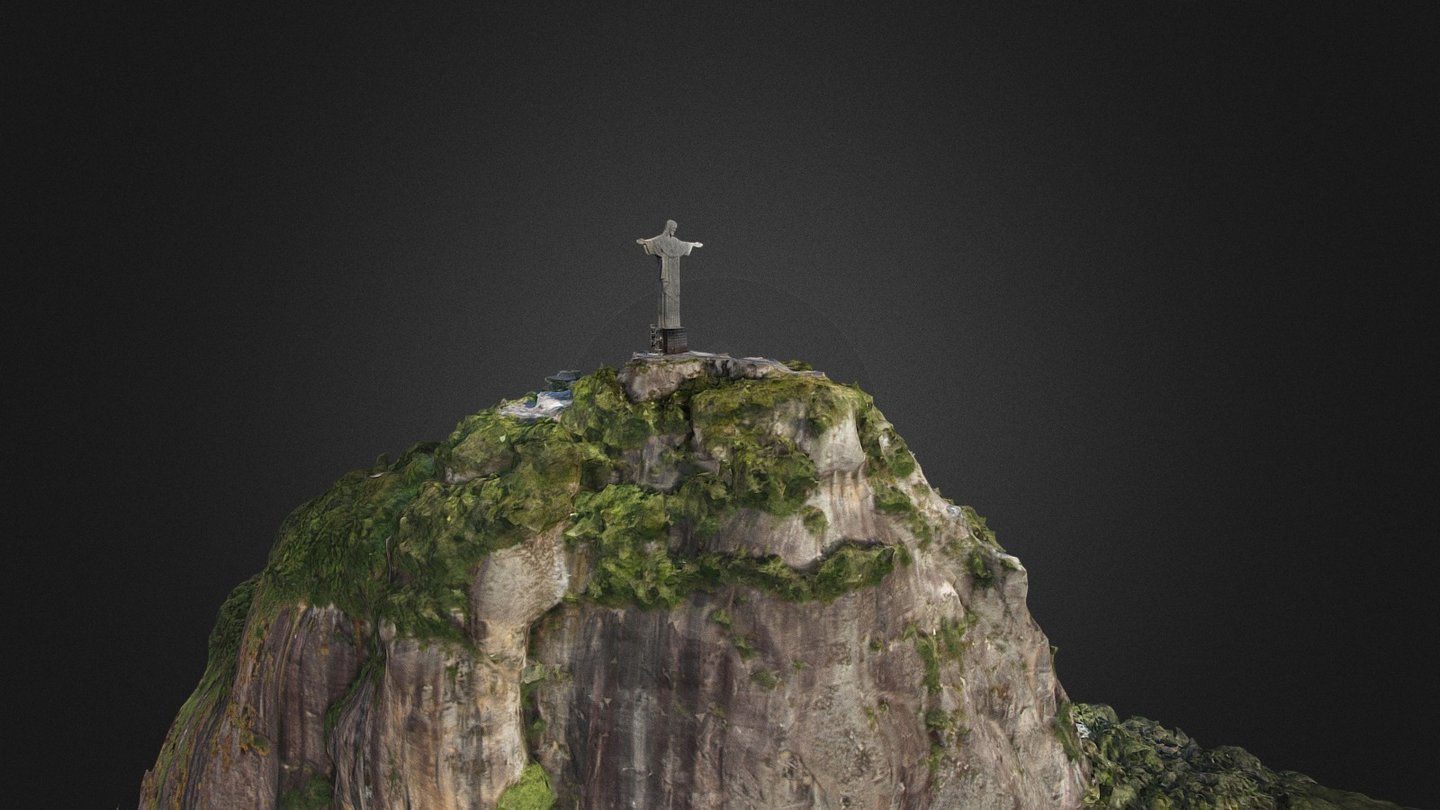 Corcovado and Christ the Redeemer 3d model