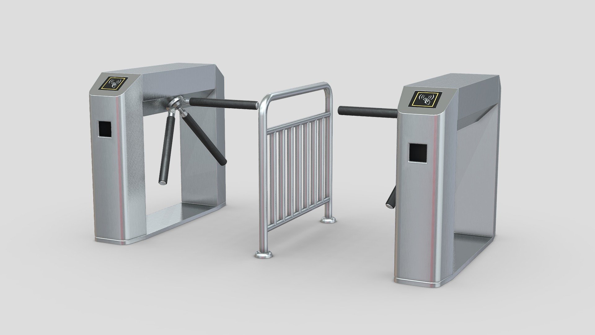 Tripod Turnstile Gate 3d model