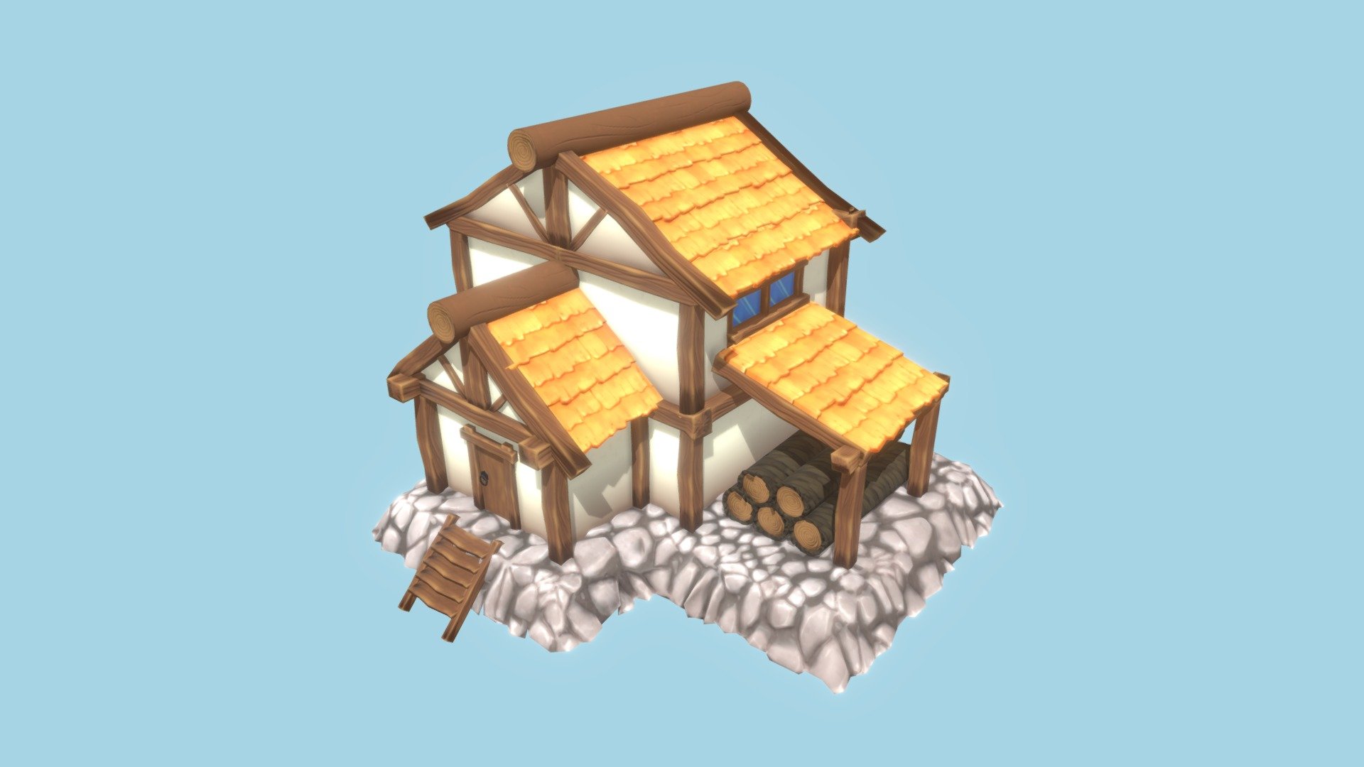 Stylized House 3d model