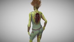 Huldra Low Poly Character Rig Animation