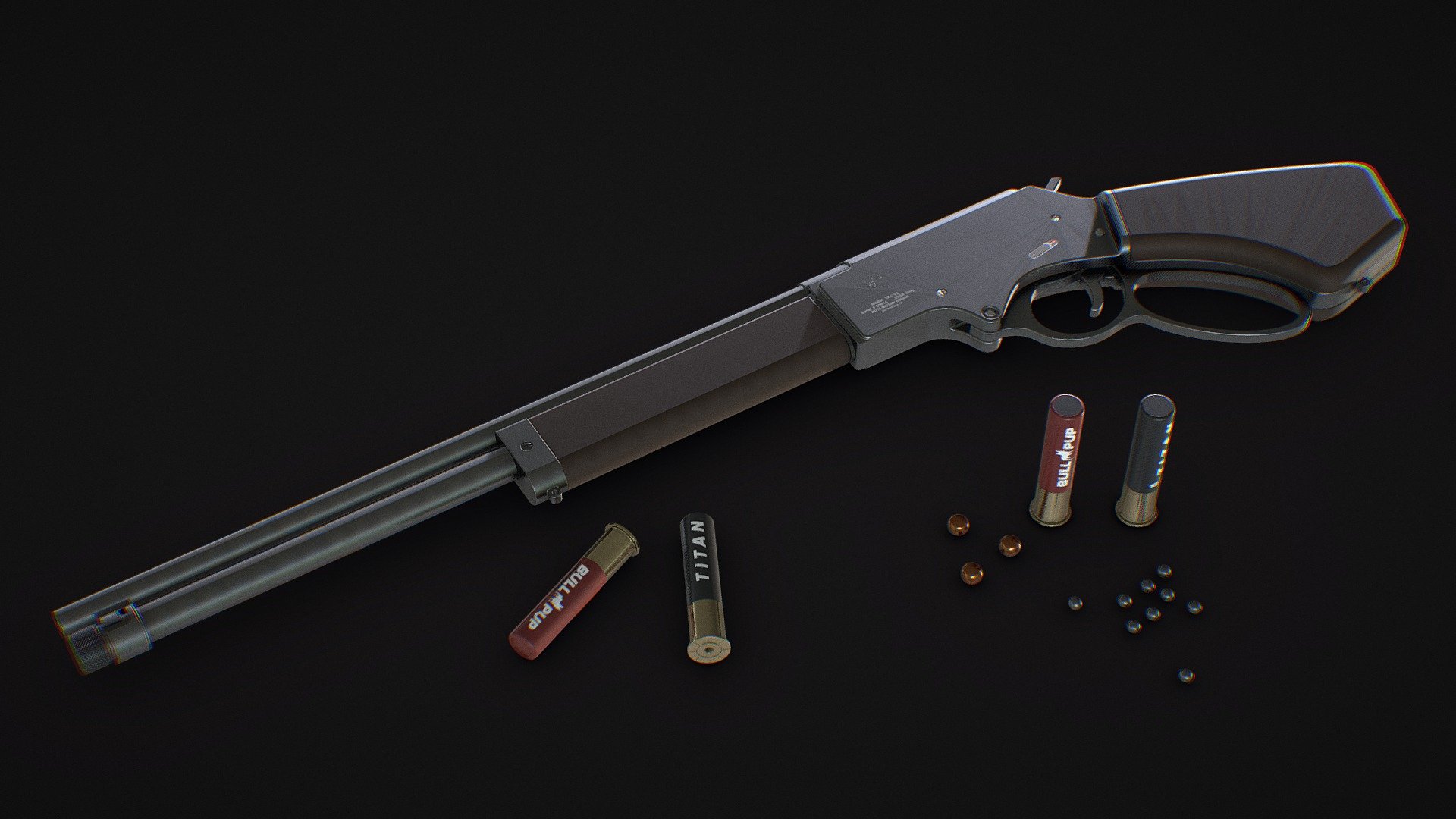 Custom Shotgun 3d model