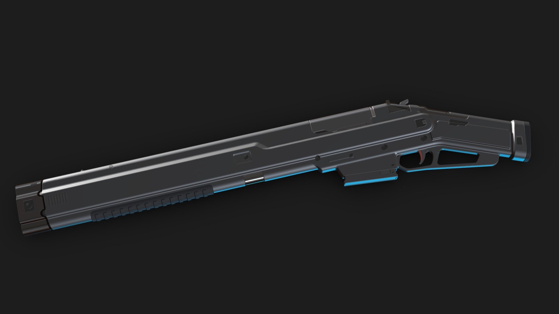 SCIFI Shotgun 3d model