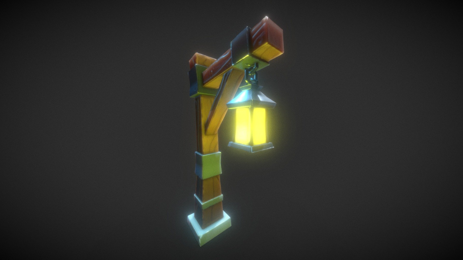 Stylized Lantern 3d model