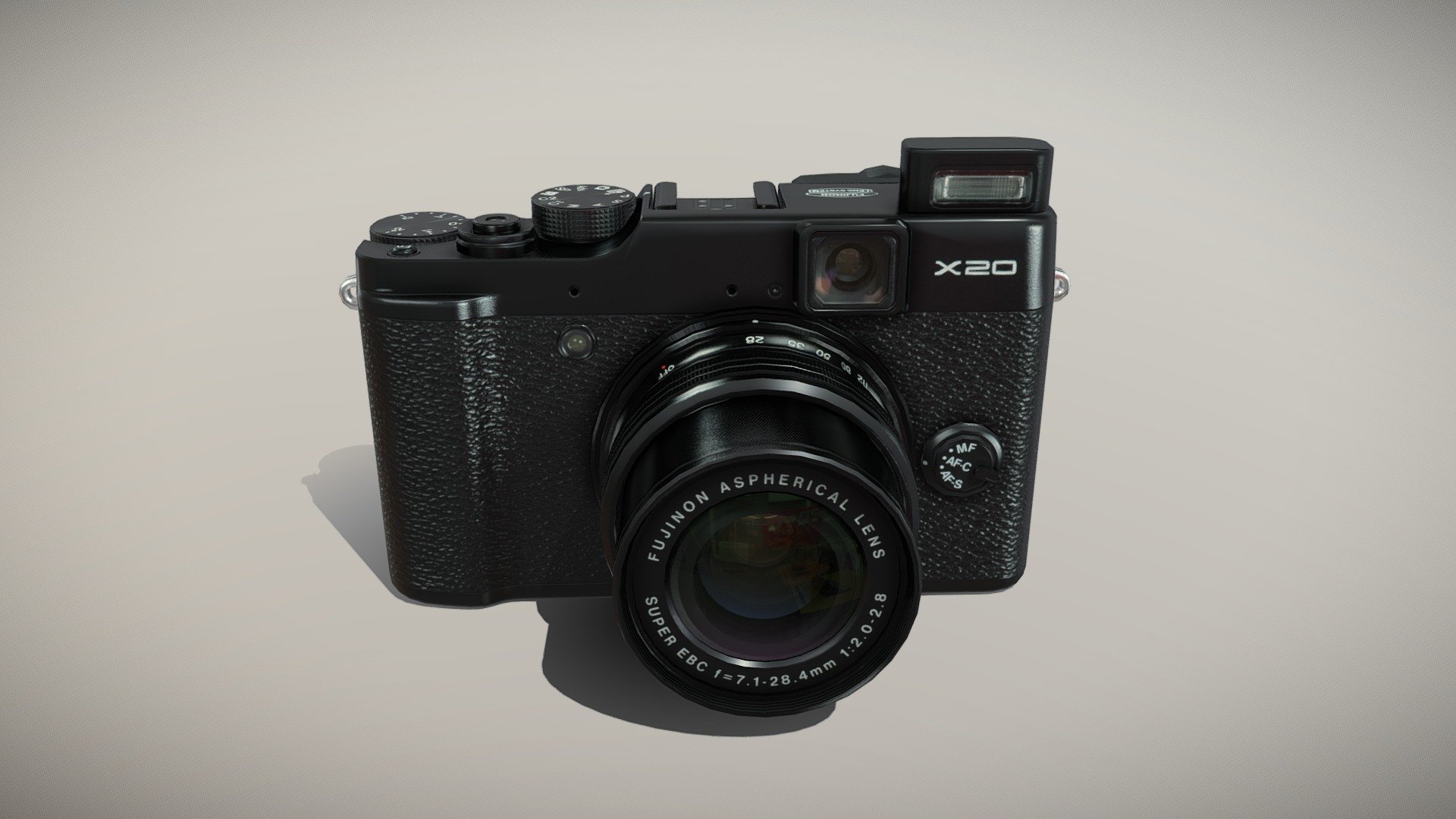 Fujifilm FinePix X20 advanced compact camera 3d model