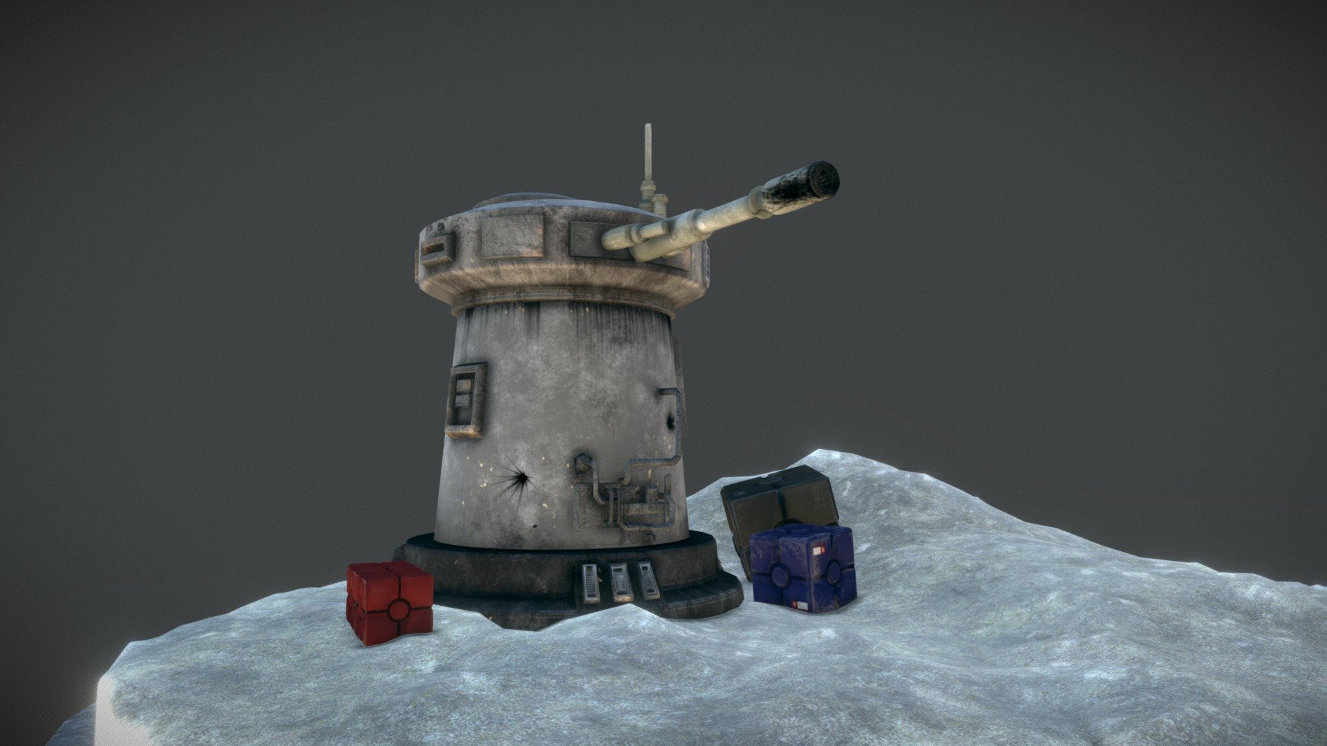 DF.9 TURRET 3d model