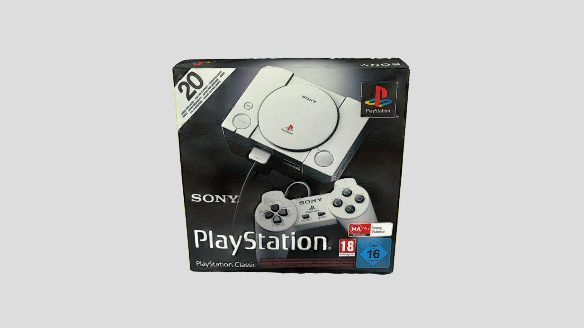 PlayStation Classic Box 3d model