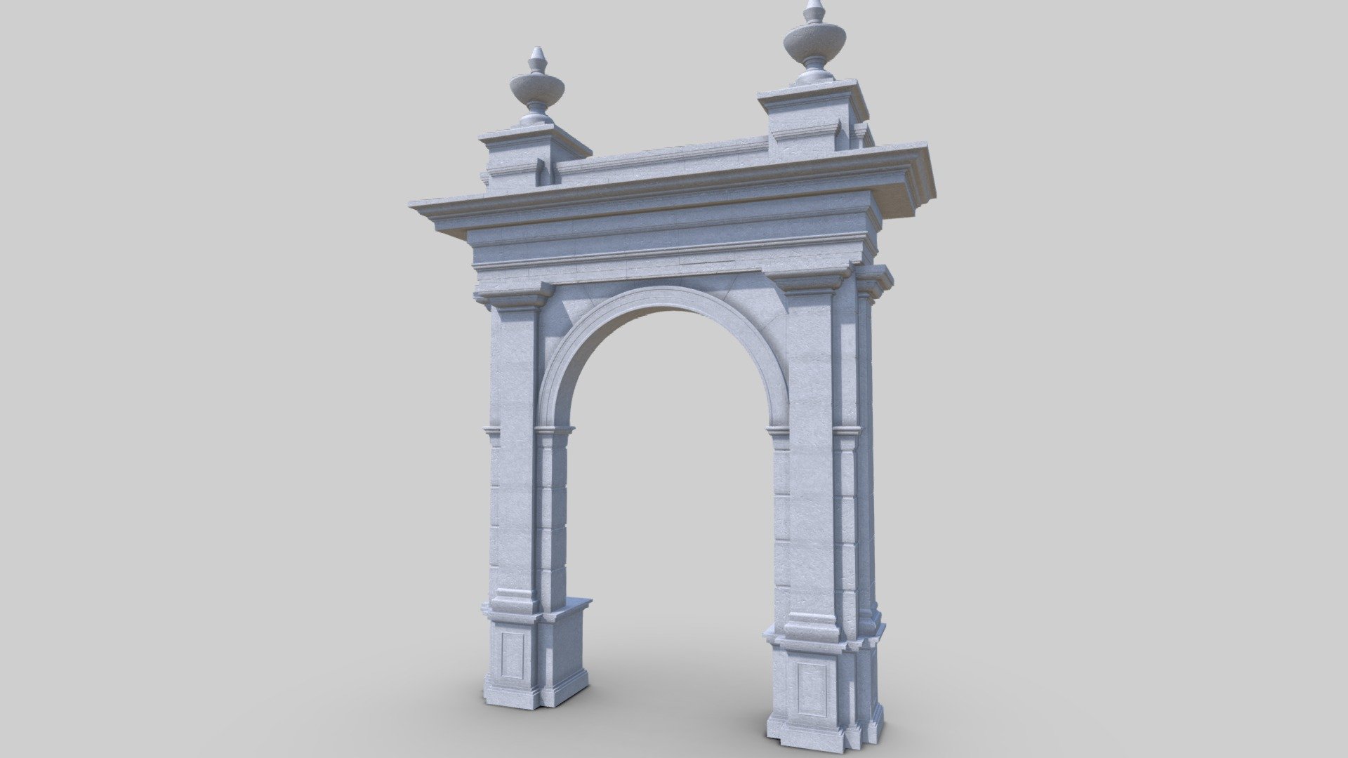 Textured Classic Arch 019 3d model