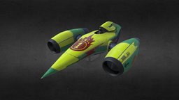 Sci-fi racing car