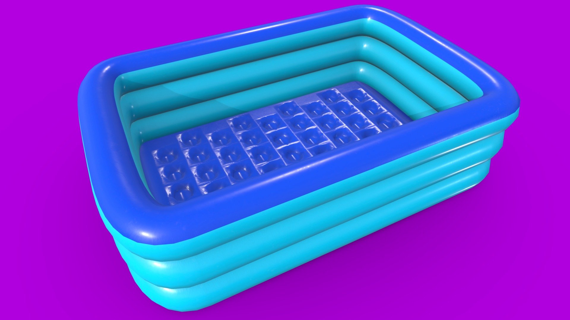 Large Inflatable Swimming Pool Low-poly 3d model