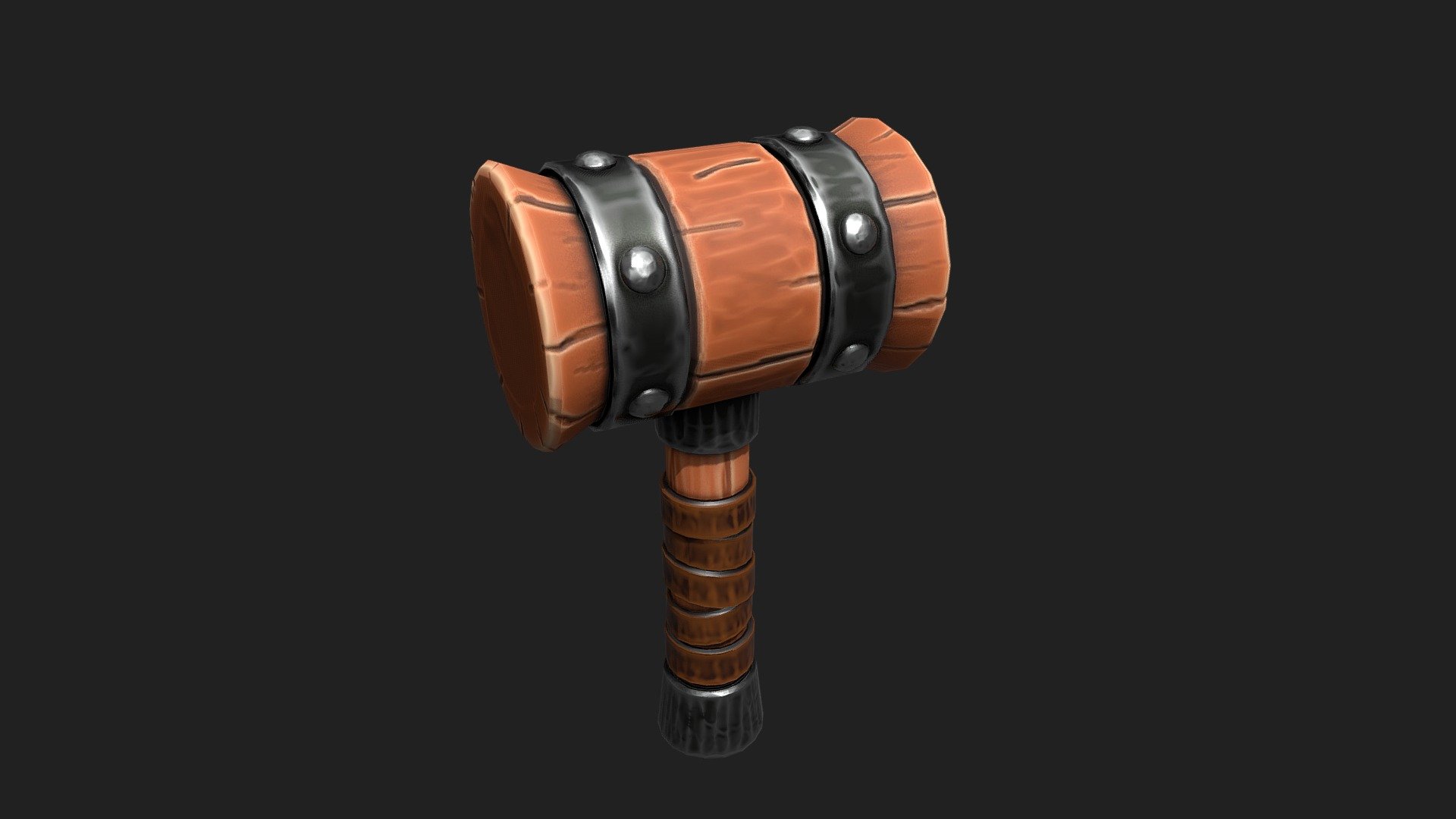 Stylized Hammer 3d model