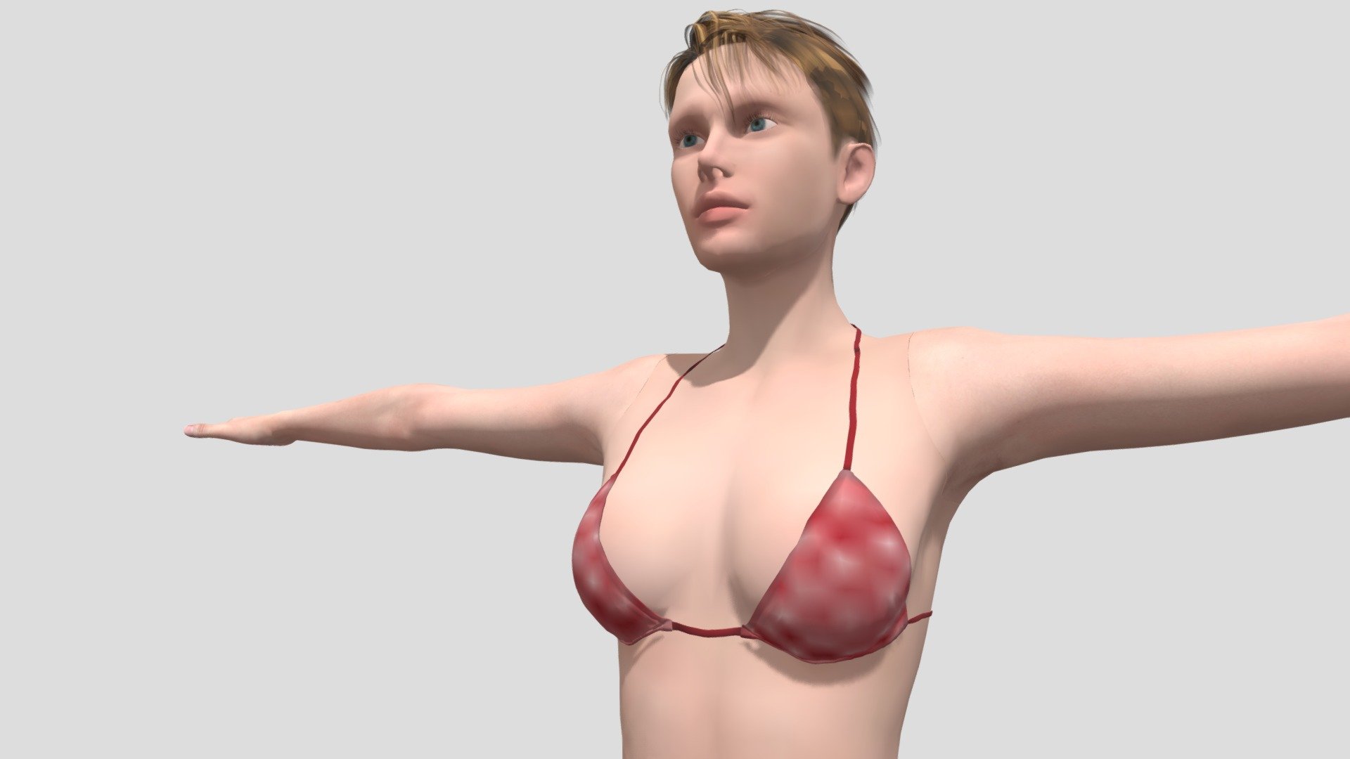 gamela in Bikini 3d model