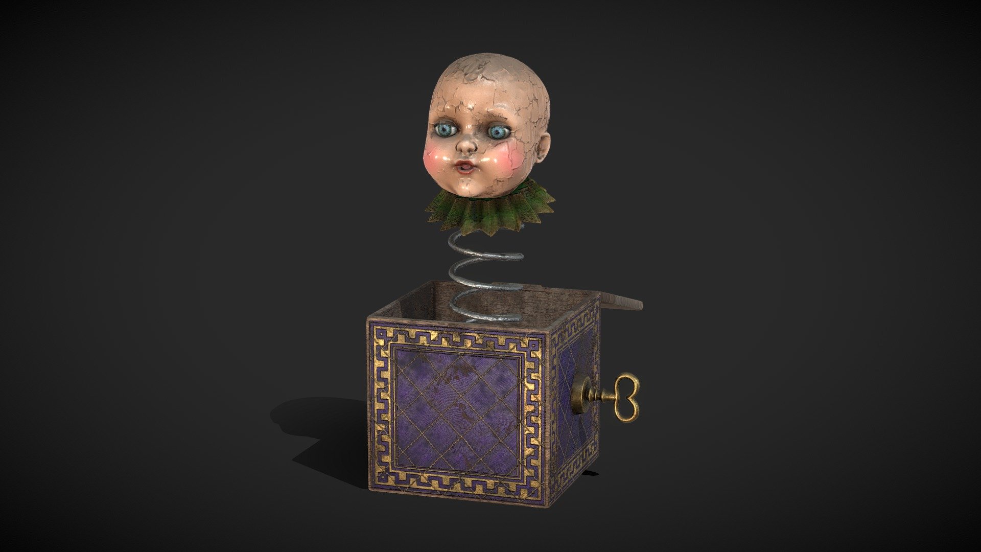 Creepy Baby Doll 3d model