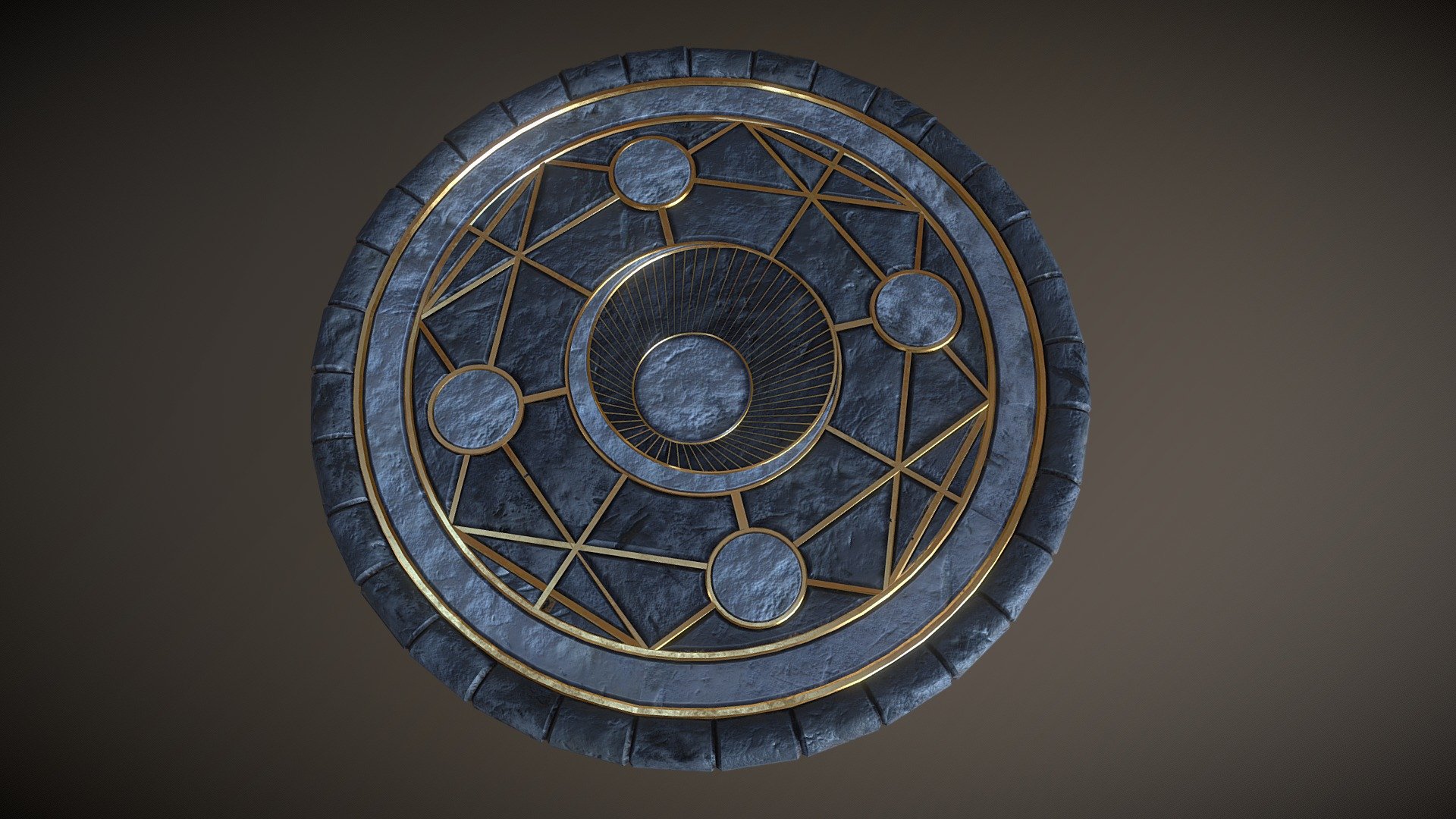 Library Interior: Magic Circle 3d model