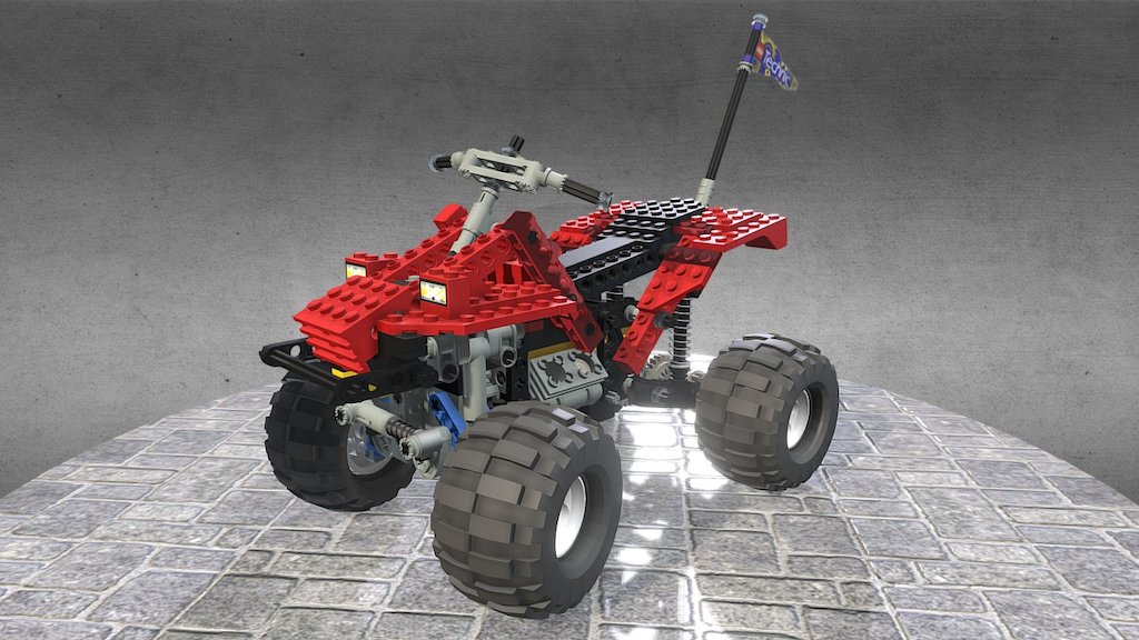 Lego Technic set 8858 3d model