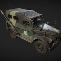 GAZ 69A KOPA Low Poly