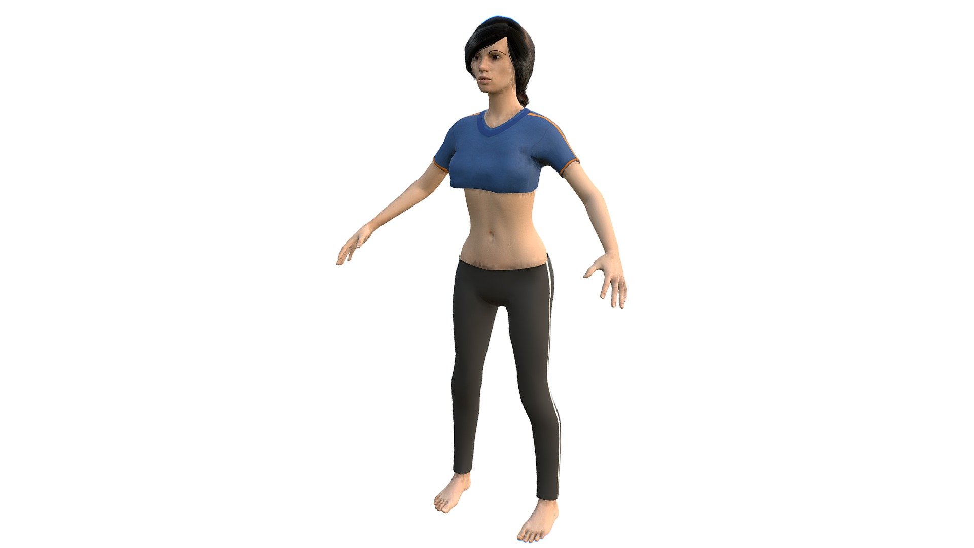 Sport Girl 3d model