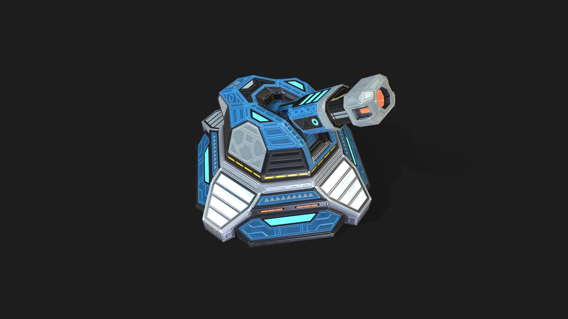 xWar: Plasma Cannon 3d model