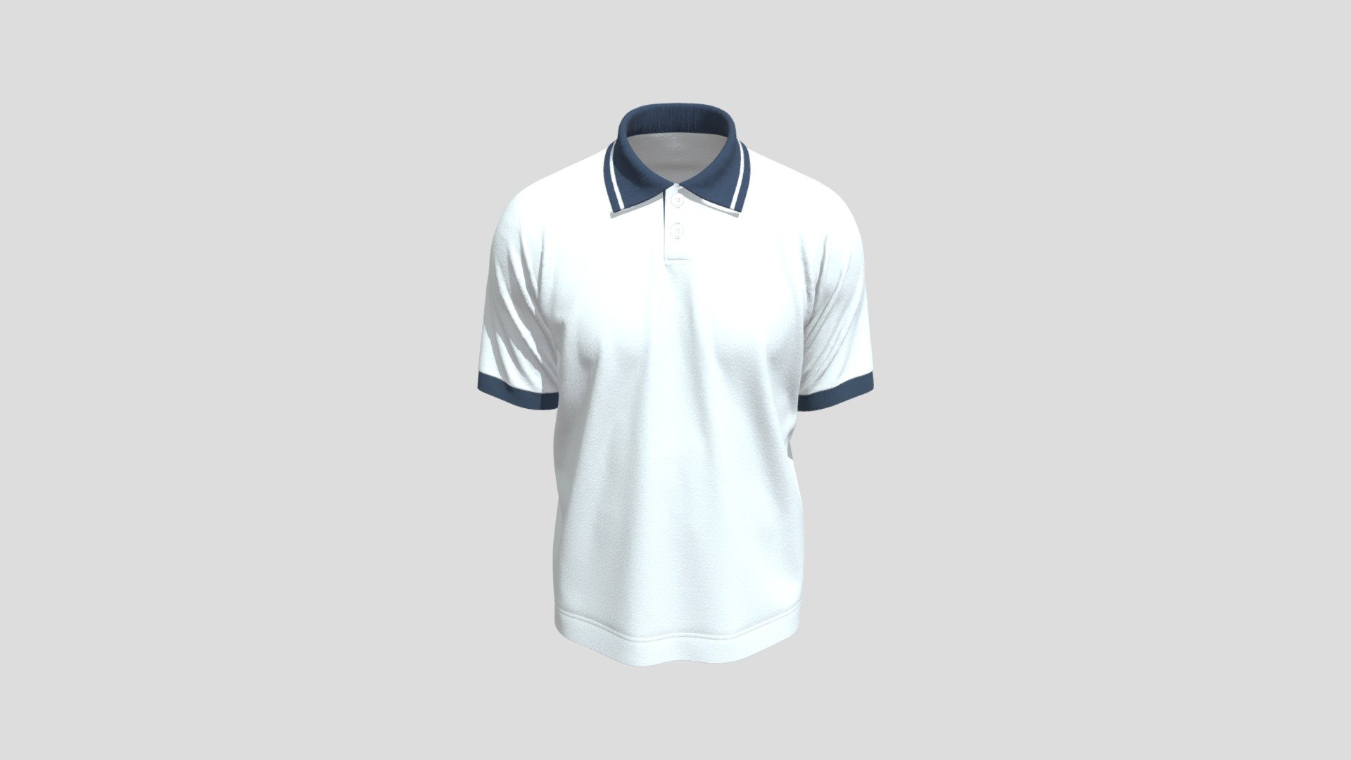 Polo Shirt 2 3d model