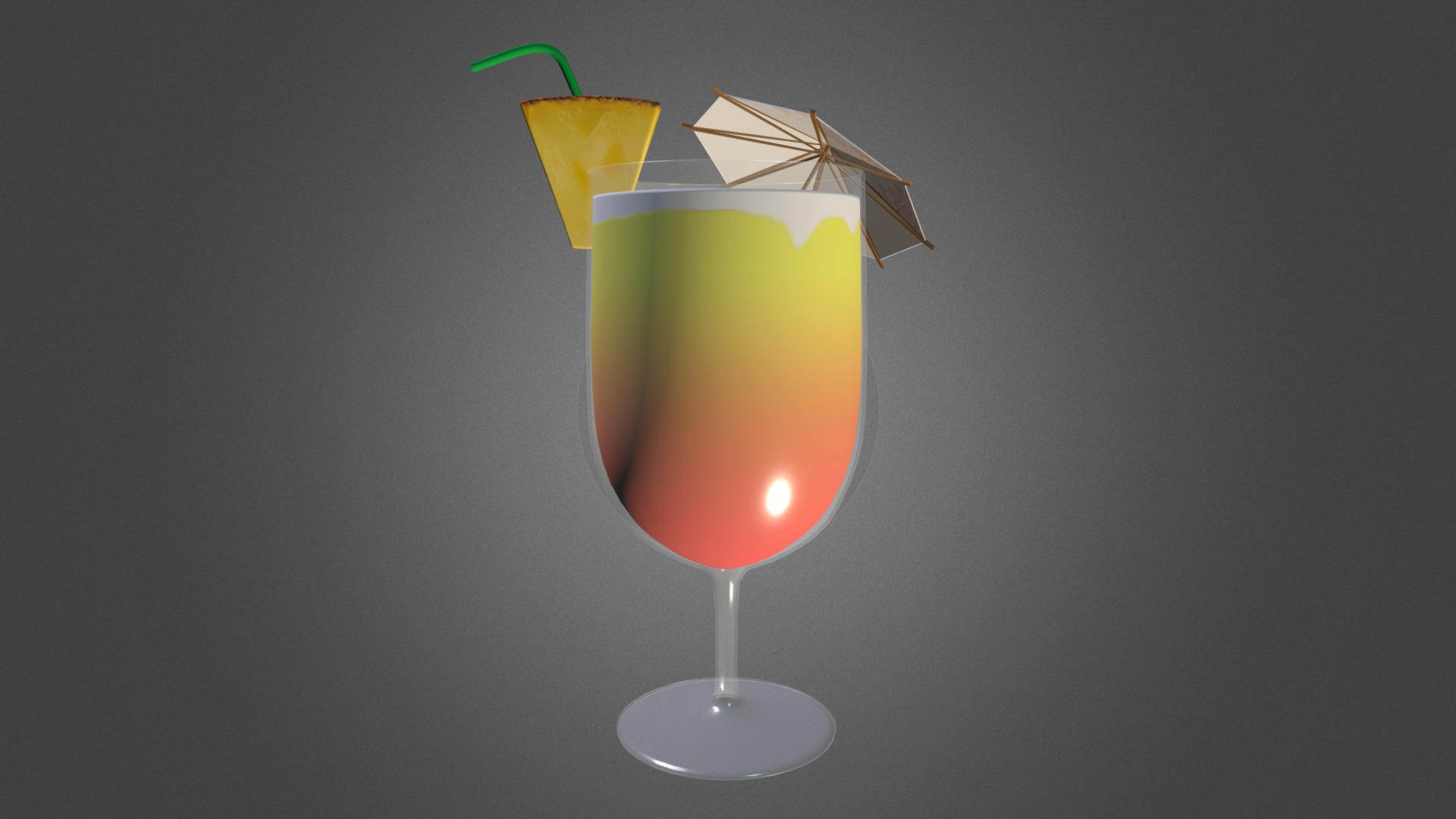 Sunrise Cocktail 3d model