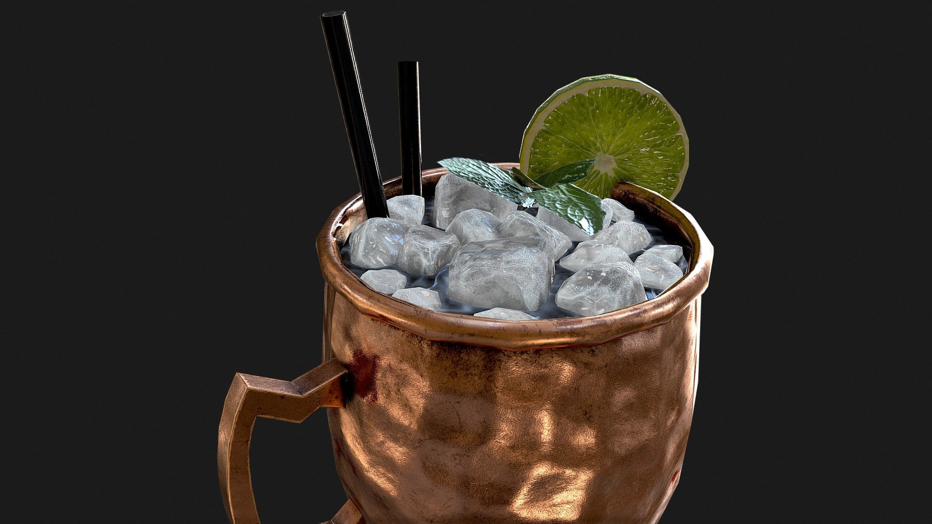 Moscow Mule Cocktail 3d model