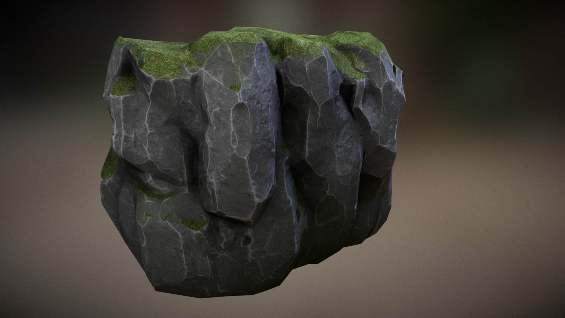 Rock WALL 3d model