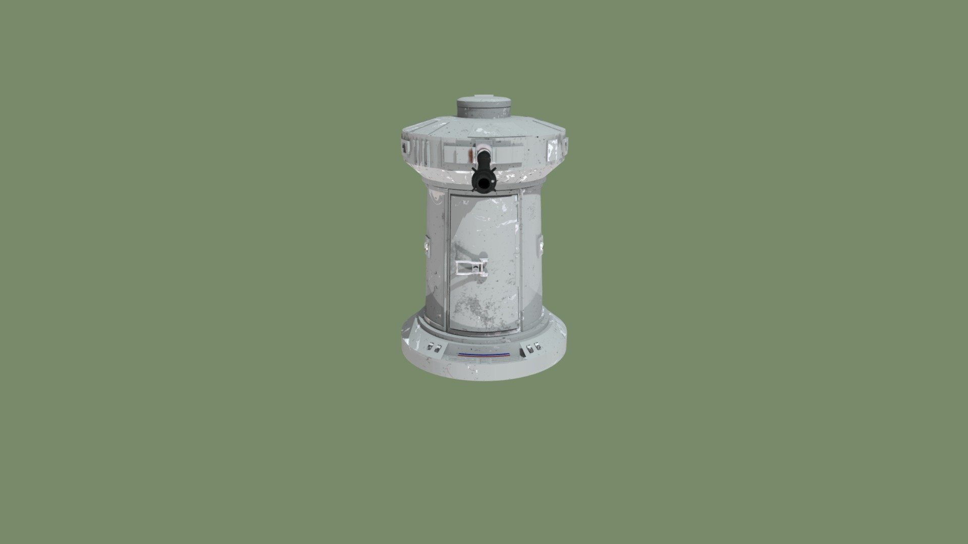 F9 Cannon Battery 3d model