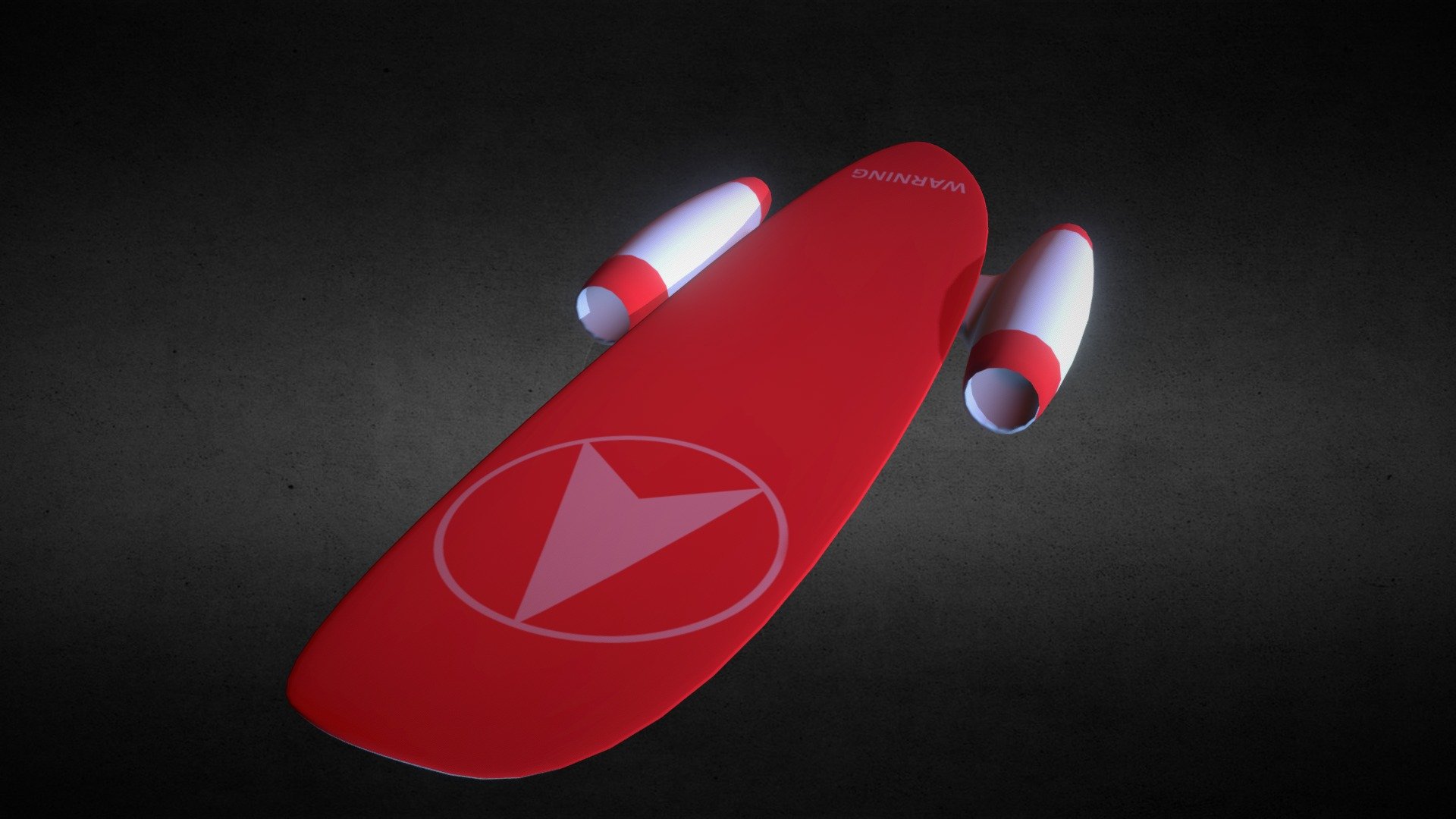 Sci-Fi Skateboard 3d model