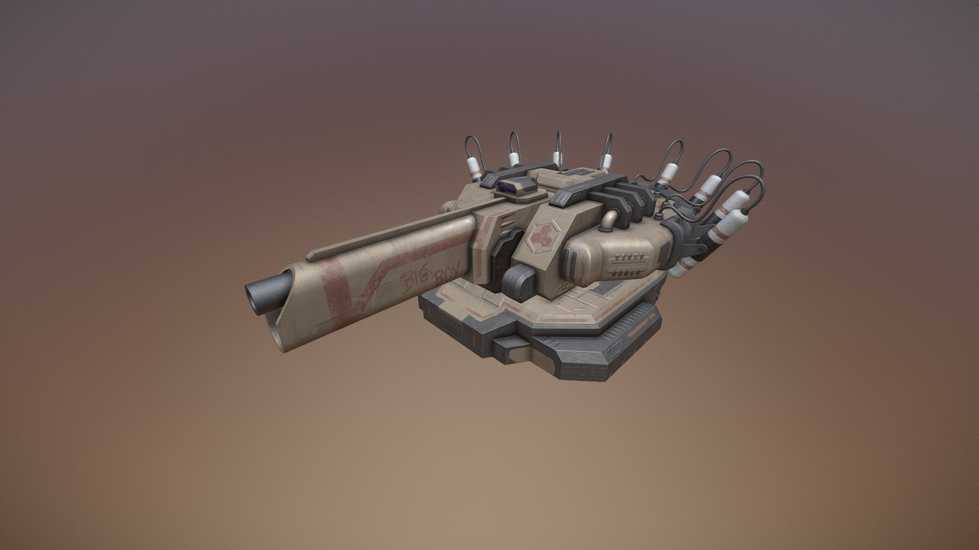 Cannon Big Boy 3d model