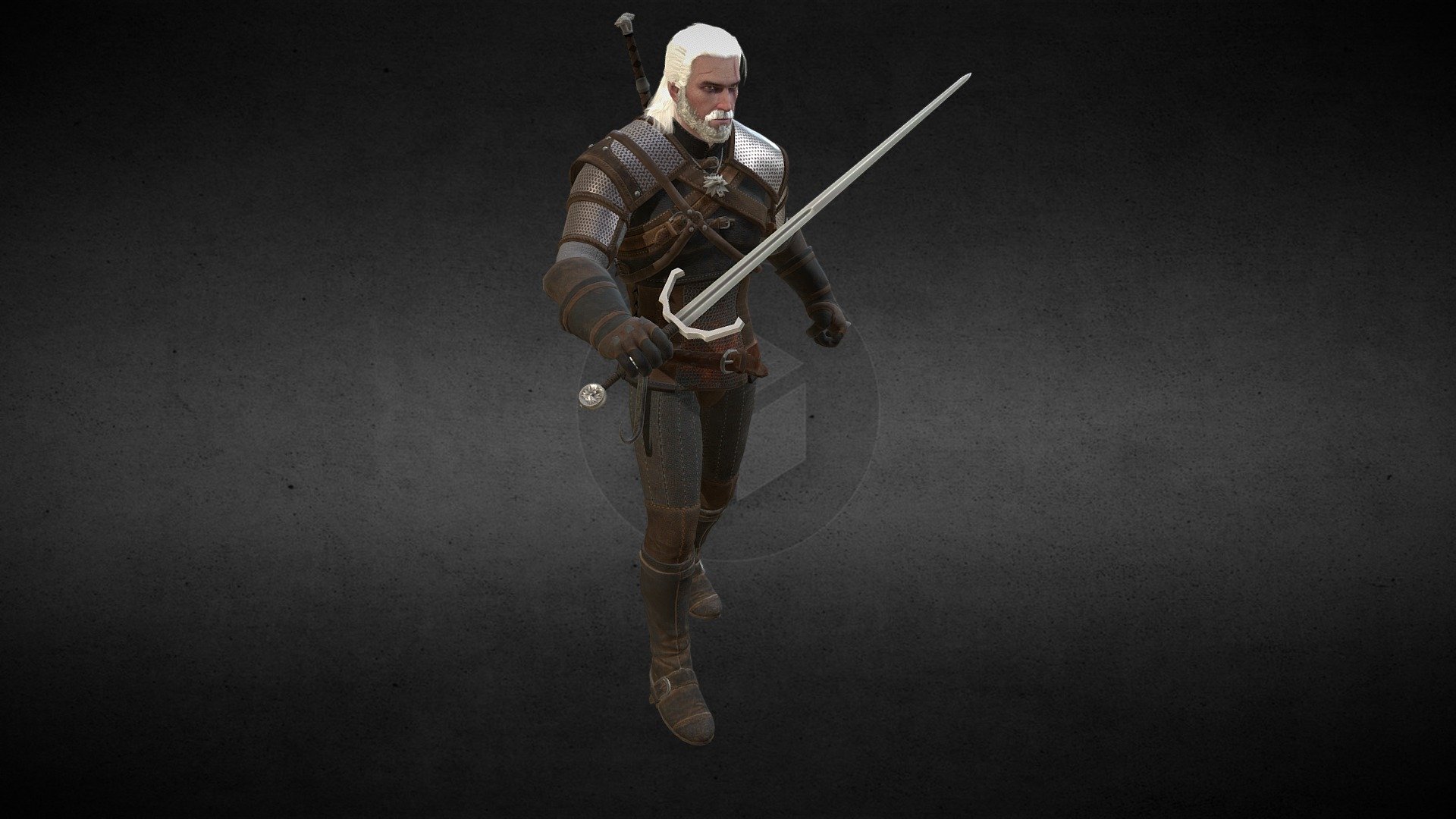 Witcher 3-Geralt 3d model